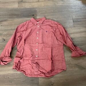 Polo Ralph Lauren Men's Casual Red Button-Down Shirt